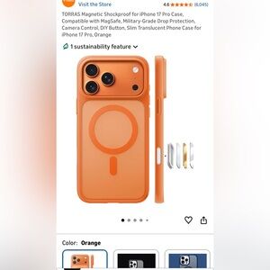Orange Magnetic Phone Case
